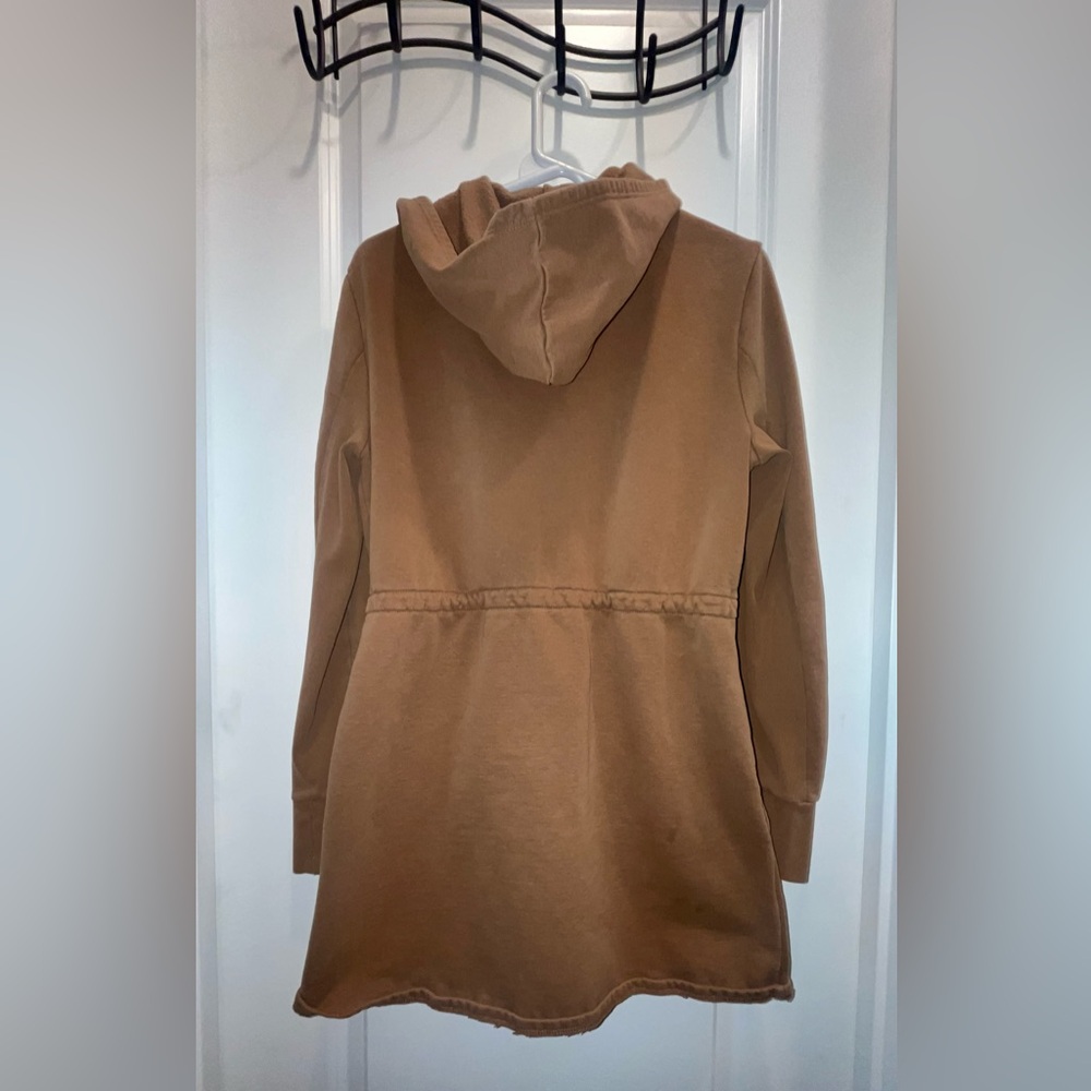 Beyond Yoga "On The Go" Open Front Hooded Cardigan Jacket - Picture 3 of 5